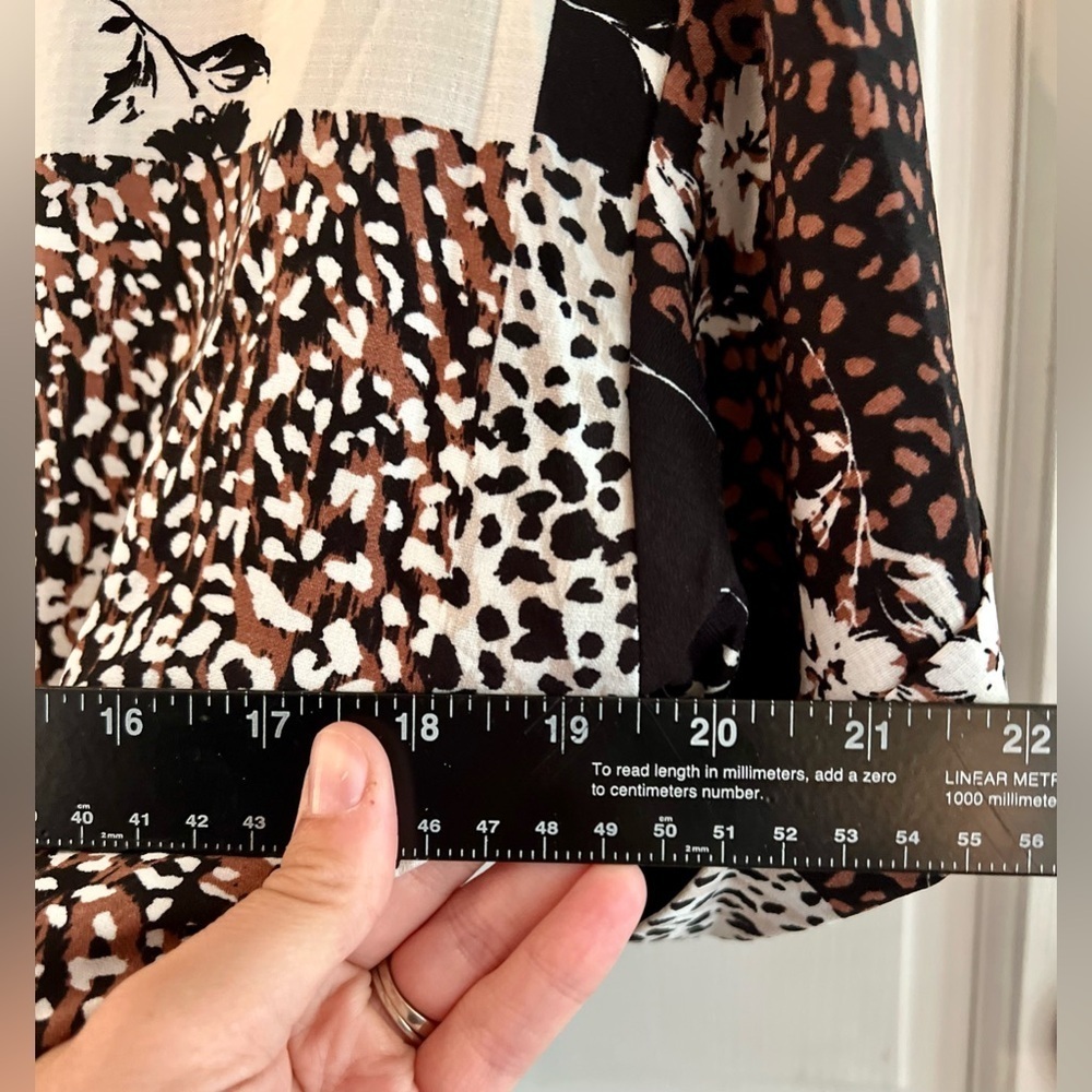 HIATUS Patch work Floral & Animal Print Babydoll Dress, Size M - Picture 9 of 9